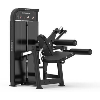 Fitness Tech Máquina selectorizada femoral sentado Compact Series . Negro Fitness Tech Máquina selectorizada femoral sentado Compact Series . Negro