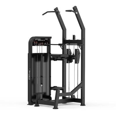 Fitness Tech Máquina selectorizada dual fondos y dominadas Compact Series . Negro Fitness Tech Máquina selectorizada dual fondos y dominadas Compact Series . Negro