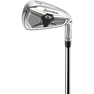 Hierros Acero Qi Max 4-Pw Stiff Taylormade. Gris / Azul Hierros Acero Qi Max 4-Pw Stiff Taylormade. Gris / Azul