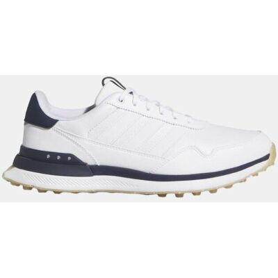 Adidas Zapatilla De Golf De Hombre S2G 26 Leather Spikeless . (46) Blanco / Azul marino Adidas Zapatilla De Golf De Hombre S2G 26 Leather Spikeless . (46) Blanco / Azul marino
