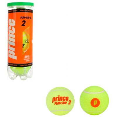Pelotas de tenis Prince Stage 2 - Fase 2 - Pack de 3 Pelotas de tenis Prince Stage 2 - Fase 2 - Pack de 3