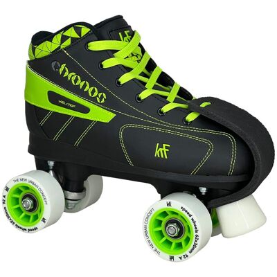KRF Patines en Paralelo unisex Quad Hockey Chronos Vel-Top The New Urban Concept. (32) Negro KRF Patines en Paralelo unisex Quad Hockey Chronos Vel-Top The New Urban Concept. (32) Negro