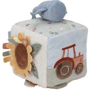 LITTLE DUTCH Cubo blandito de actividades colección Little Farm. Gris claro LITTLE DUTCH Cubo blandito de actividades colección Little Farm. Gris claro