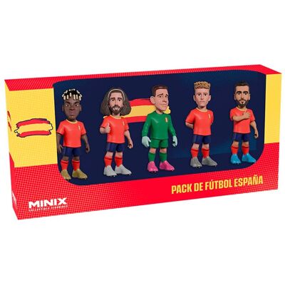 Bandai Pack de 5 figuras Minix de 7 cm Edición limitada Selección Española . Bandai Pack de 5 figuras Minix de 7 cm Edición limitada Selección Española .