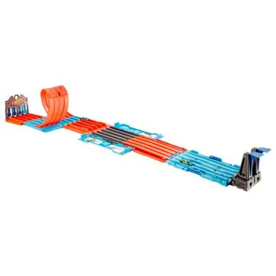 Hot Wheels Pista de Coches de Juguete Configurable Caja de Carreras Con Tres Acrobacias Mattel. Hot Wheels Pista de Coches de Juguete Configurable Caja de Carreras Con Tres Acrobacias Mattel.