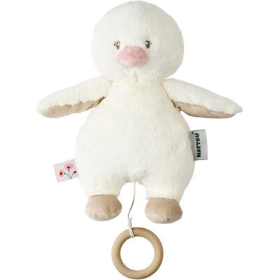 Nattou Peluche musical patito colección Fan Fan. (17 X 27 X 10 Cm) Blanco Nattou Peluche musical patito colección Fan Fan. (17 X 27 X 10 Cm) Blanco