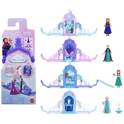 Castillo sorpresa Frozen con Anna o Elsa, muñeca pequeña y accesorios Disney. Castillo sorpresa Frozen con Anna o Elsa, muñeca pequeña y accesorios Disney.