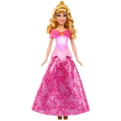 Muñeca con vestido transformable y corpiño luminoso Disney Aurora Rosa a Azul, inspirado en La Bella Durmiente. Muñeca con vestido transformable y corpiño luminoso Disney Aurora Rosa a Azul, inspirado en La Bella Durmiente.