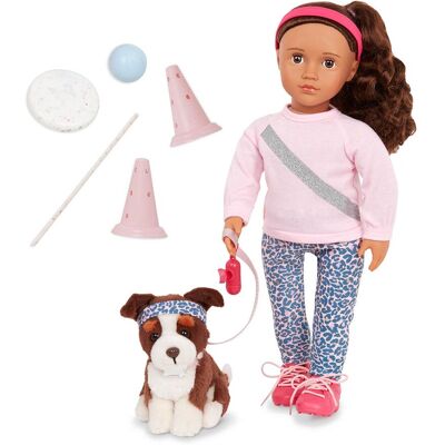 Our Generation Muñeca Natalia con perrito . Our Generation Muñeca Natalia con perrito .