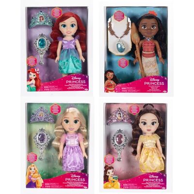 Jakks Pacific Muñeca 38 cm con peine y tiara Disney Princesas modelos surtidos. Jakks Pacific Muñeca 38 cm con peine y tiara Disney Princesas modelos surtidos.