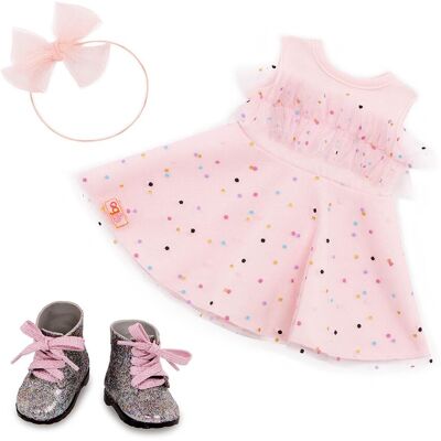 Our Generation Ropa de muñeca Outfit Vestido con botas . Our Generation Ropa de muñeca Outfit Vestido con botas .