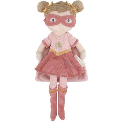 LITTLE DUTCH Rosa superheroína muñeca blandita . LITTLE DUTCH Rosa superheroína muñeca blandita .