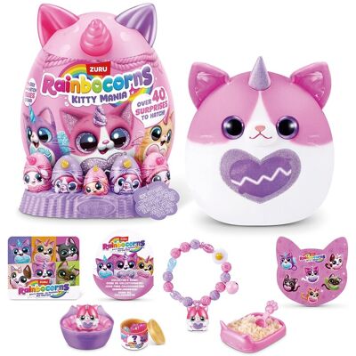 Zuru Peluche en huevo con sorpresas Kittymania Rainbocorns. Zuru Peluche en huevo con sorpresas Kittymania Rainbocorns.