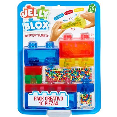 Bizak Piezas de construcción Jelly Blox pack creativo de 10 piezas colores surtidos . Bizak Piezas de construcción Jelly Blox pack creativo de 10 piezas colores surtidos .