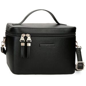 Pepe Jeans Neceser bandolera Elia con bolsillo frontal. Negro Pepe Jeans Neceser bandolera Elia con bolsillo frontal. Negro