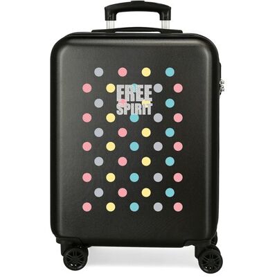 Movom Maleta de cabina Free Dots rígida con capacidad de 34L. Negro Movom Maleta de cabina Free Dots rígida con capacidad de 34L. Negro