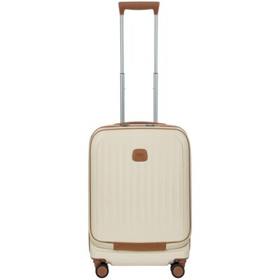 Bric's Trolley cabina rígido ultraligero con bolsillo frontal y expandible 44L. Natural Bric's Trolley cabina rígido ultraligero con bolsillo frontal y expandible 44L. Natural