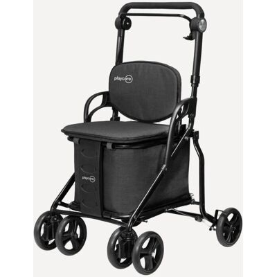 Playmarket Carro de la compra con asiento Care One S . Gris oscuro Playmarket Carro de la compra con asiento Care One S . Gris oscuro
