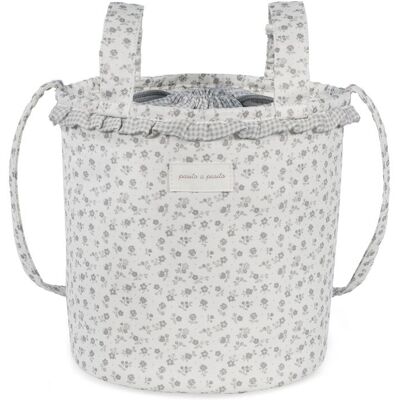 Pasito a pasito Bolsa Bucket Little Bloom Flor Gris. (20 X 22 X 24 Cm) Gris claro niño Pasito a pasito Bolsa Bucket Little Bloom Flor Gris. (20 X 22 X 24 Cm) Gris claro niño