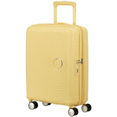 American Tourister Maleta de cabina Soundbox Spinner 55-20 Tsa Exp rígida con capacidad de 35,5 L. Amarillo American Tourister Maleta de cabina Soundbox Spinner 55-20 Tsa Exp rígida con capacidad de 35,5 L. Amarillo