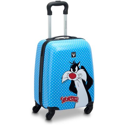 Roncato Maleta de Cabina LOONEY TUNES DLX rígida con capacidad 27L dimensiones 44x31x22cm. Celeste Roncato Maleta de Cabina LOONEY TUNES DLX rígida con capacidad 27L dimensiones 44x31x22cm. Celeste