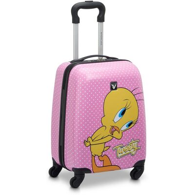 Roncato Maleta de Cabina LOONEY TUNES DLX rígida con capacidad 27L dimensiones 44x31x22cm. Rosa Roncato Maleta de Cabina LOONEY TUNES DLX rígida con capacidad 27L dimensiones 44x31x22cm. Rosa