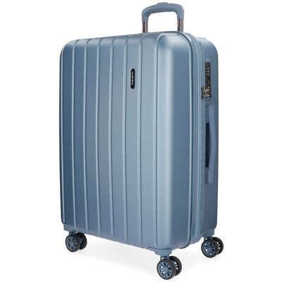Movom Maleta grande Wood rígida 75cm rígida con capacidad de 109L. Azul Movom Maleta grande Wood rígida 75cm rígida con capacidad de 109L. Azul