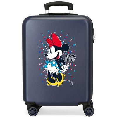 Disney Maleta de cabina infantil Minnie rígida Rock Dots rígida con capacidad de 35L. Azul marino Disney Maleta de cabina infantil Minnie rígida Rock Dots rígida con capacidad de 35L. Azul marino