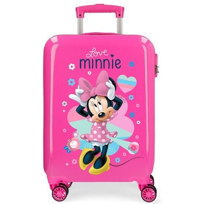 Disney Maleta de cabina Enjoy Minnie Heart rígida con capacidad de 34L. Fucsia Disney Maleta de cabina Enjoy Minnie Heart rígida con capacidad de 34L. Fucsia
