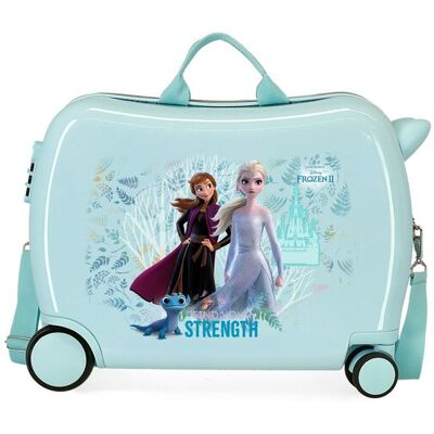 Disney Maleta de cabina infantil Frozen find your strenght rígida con capacidad de 34L. Verde claro Disney Maleta de cabina infantil Frozen find your strenght rígida con capacidad de 34L. Verde claro