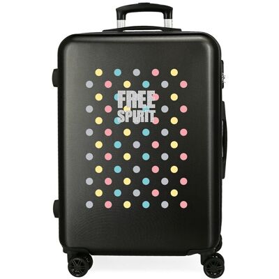 Movom Maleta mediana Free Dots con capacidad de 56L. Negro Movom Maleta mediana Free Dots con capacidad de 56L. Negro