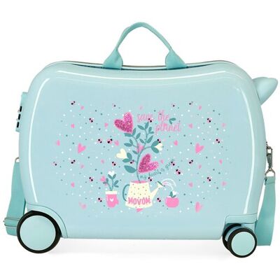 Movom Maleta infantil Flower Pot con 2 ruedas multidireccionales y capacidad de 34L. Celeste Movom Maleta infantil Flower Pot con 2 ruedas multidireccionales y capacidad de 34L. Celeste