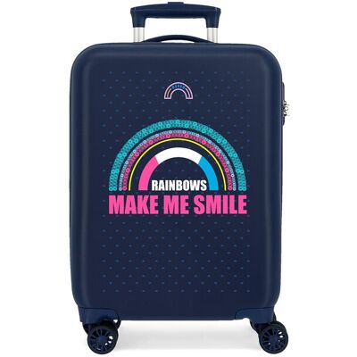 Movom Maleta de cabina Glitter Rainbow rígida con capacidad de 34L. Azul oscuro Movom Maleta de cabina Glitter Rainbow rígida con capacidad de 34L. Azul oscuro