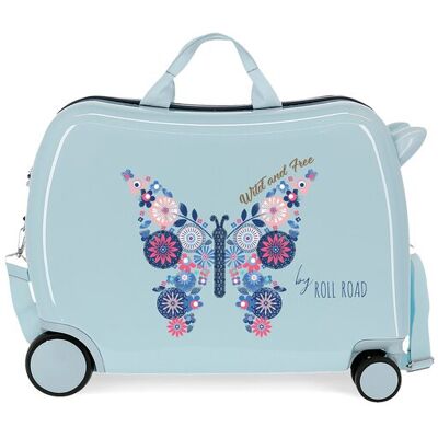 Movom Maleta infantil Roll Road Wild and Free con 2 ruedas multidireccionales y capacidad de 34L. Azul Movom Maleta infantil Roll Road Wild and Free con 2 ruedas multidireccionales y capacidad de 34L. Azul