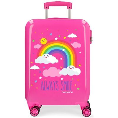 Movom Maleta de cabina Arcoiris Always Smile rígida con capacidad de 35L. Rosa Movom Maleta de cabina Arcoiris Always Smile rígida con capacidad de 35L. Rosa