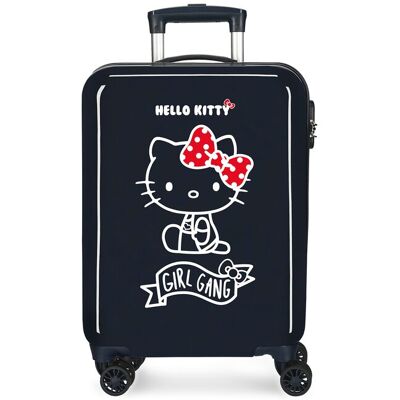 Personajes Maleta infantil de cabina Girl Gang Hello Kitty rígida con capacidad de 35L. Azul marino Personajes Maleta infantil de cabina Girl Gang Hello Kitty rígida con capacidad de 35L. Azul marino