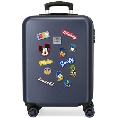 Disney Maleta de cabina infantil Mickey Personajes rígida con capacidad de 35L. Azul marino Disney Maleta de cabina infantil Mickey Personajes rígida con capacidad de 35L. Azul marino