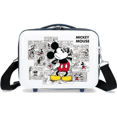 Disney Neceser infantil Mickey Comic rígido con capacidad de 9L. Blanco / Negro Disney Neceser infantil Mickey Comic rígido con capacidad de 9L. Blanco / Negro