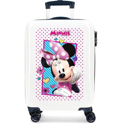Disney Maleta de cabina infantil Minnie Joy rígida con capacidad de 34L. Blanco Disney Maleta de cabina infantil Minnie Joy rígida con capacidad de 34L. Blanco