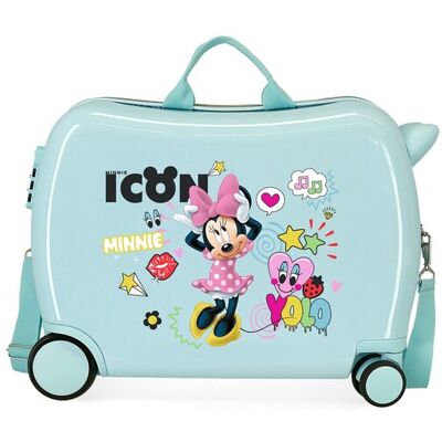 Disney Maleta infantil Enjoy Minnie Icon Turquesa con 2 ruedas multidireccionales y capacidad de 34L. Verde Disney Maleta infantil Enjoy Minnie Icon Turquesa con 2 ruedas multidireccionales y capacidad de 34L. Verde