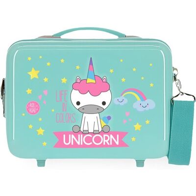 Movom Neceser infantil Little Me Unicorn rígido adaptable con capacidad de 9L. Verde Movom Neceser infantil Little Me Unicorn rígido adaptable con capacidad de 9L. Verde