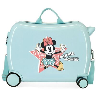 Disney Maleta de cabina de niña Minnie Mouse That´s Easy rígida con capacidad de 34L. Azul océano / Turquesa Disney Maleta de cabina de niña Minnie Mouse That´s Easy rígida con capacidad de 34L. Azul océano / Turquesa