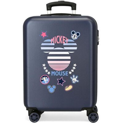 Disney Maleta de cabina infantil Mickey rígida con capacidad 35 L. Azul marino Disney Maleta de cabina infantil Mickey rígida con capacidad 35 L. Azul marino
