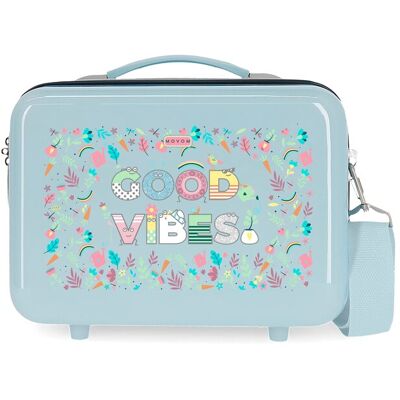 Movom Neceser Good Vibes Azul claro rígido adapatable a trolley con capacidad de 9L. Azul claro Movom Neceser Good Vibes Azul claro rígido adapatable a trolley con capacidad de 9L. Azul claro