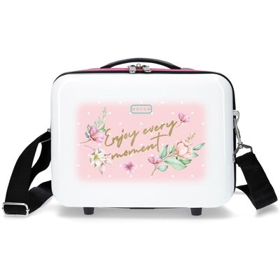 Movom Neceser Enjoy Every Moment Blanco rígido adapatable a trolley con capacidad de 9L. Blanco Movom Neceser Enjoy Every Moment Blanco rígido adapatable a trolley con capacidad de 9L. Blanco