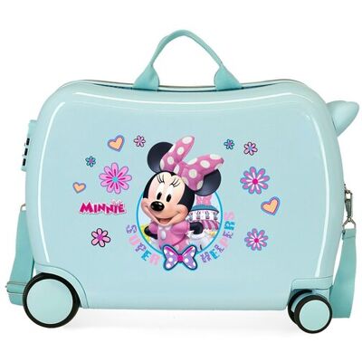 Disney Maleta de cabina infantil para niña Minnie Super Helpers rígida con capacidad de 34L. Verde claro Disney Maleta de cabina infantil para niña Minnie Super Helpers rígida con capacidad de 34L. Verde claro