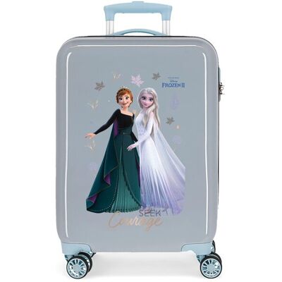 Disney Maleta de cabina infantil Frozen Seek Courage rígida con capacidad de 32L. Azul claro Disney Maleta de cabina infantil Frozen Seek Courage rígida con capacidad de 32L. Azul claro