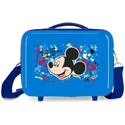 Disney Neceser infantil Mickey Colour Mayhem rígido con capacidad de 9L. Azul Disney Neceser infantil Mickey Colour Mayhem rígido con capacidad de 9L. Azul
