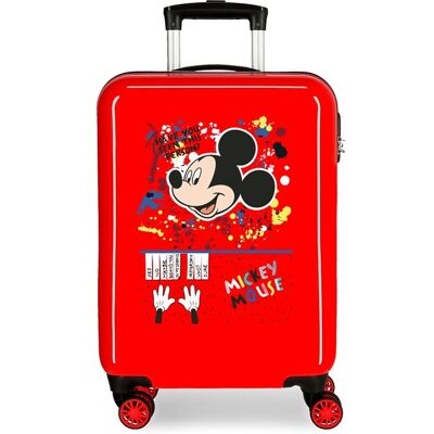 Disney Maleta de cabina infantil Mickey Colour Mayhem rígida con capacidad de 34L. Rojo Disney Maleta de cabina infantil Mickey Colour Mayhem rígida con capacidad de 34L. Rojo