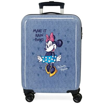 Disney Maleta de cabina Minnie Make it Rain Bows rígida 35L en denim. Azul Disney Maleta de cabina Minnie Make it Rain Bows rígida 35L en denim. Azul